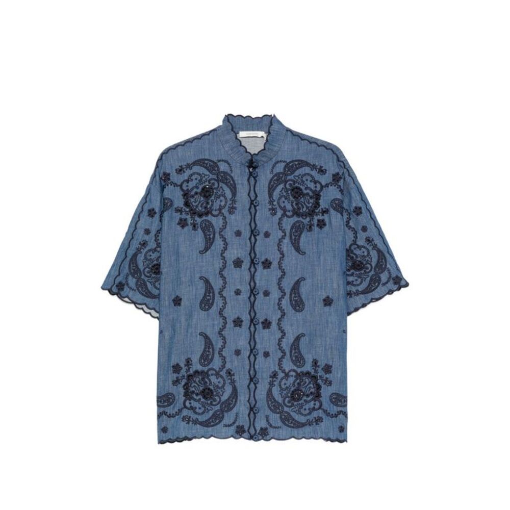Zimmermann Women Aster Denim Shirt